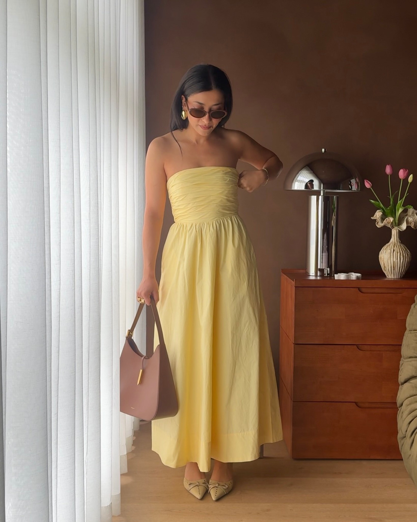 Spring outfit 🌼 wearing 6 in this dress (recommend going your smaller size). This brown bag is the perfect shade for colourful outfits btw!! 

#LTKaustralia #LTKdresses #LTKspring