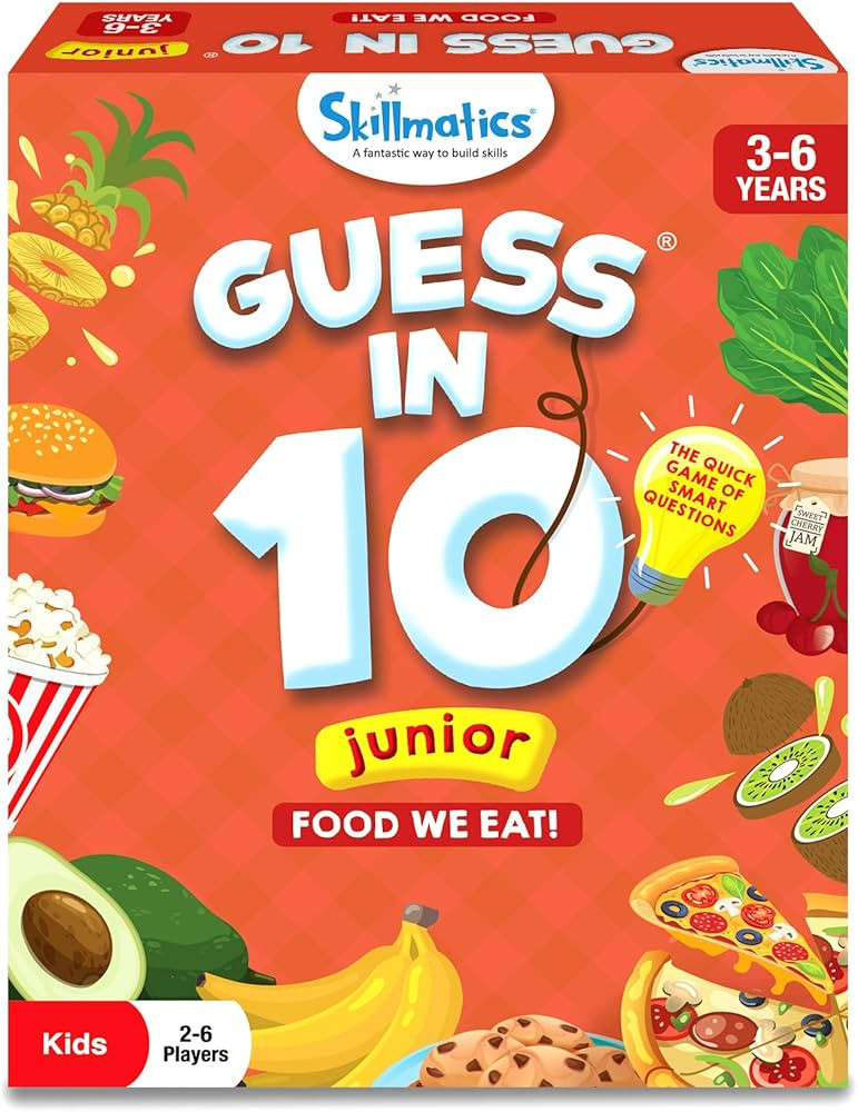 Skillmatics Card Game - Guess in 10 Junior Food We Eat, Quick Game of Smart Questions, Gifts & Fu... | Amazon (US)