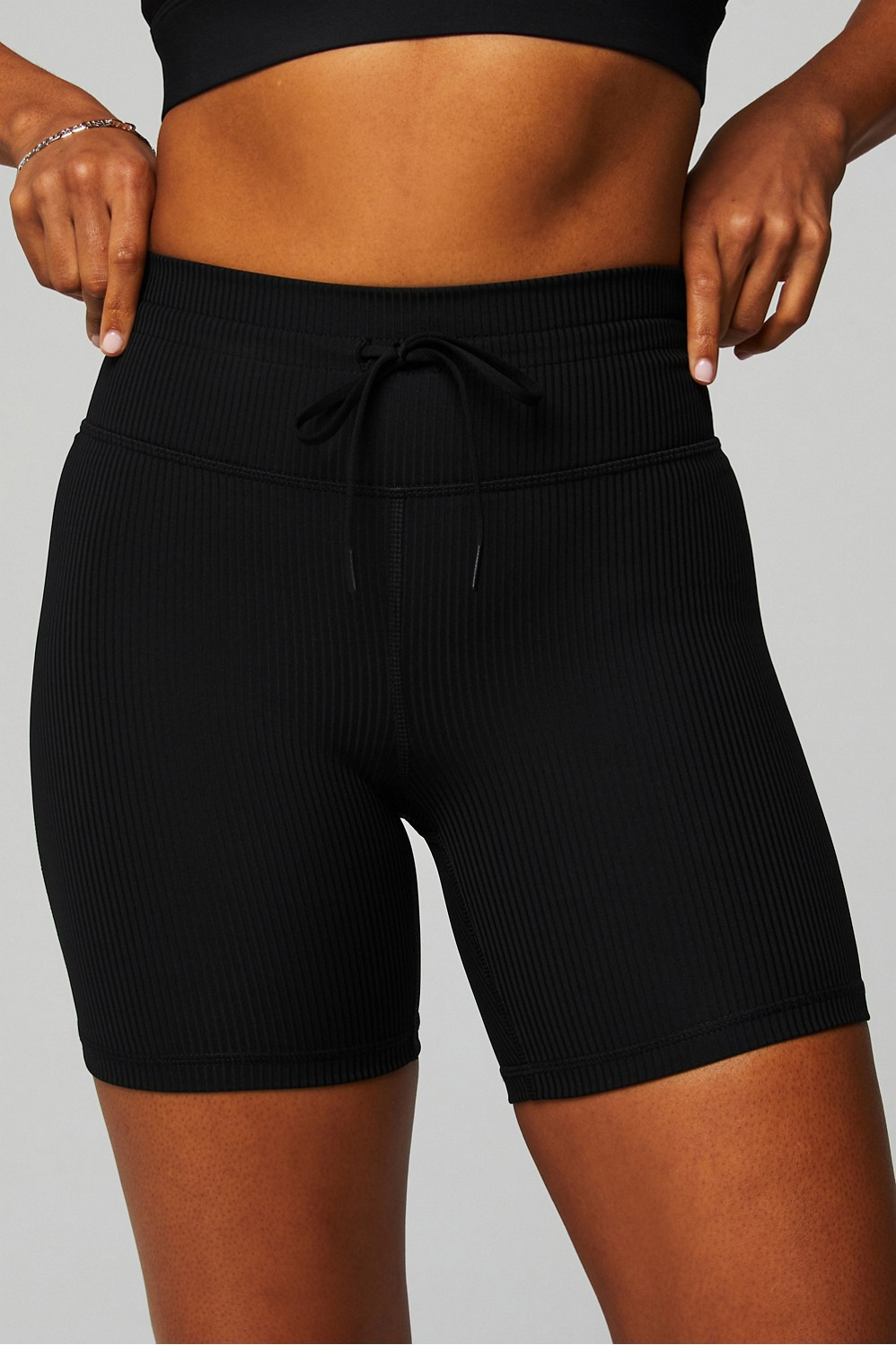Oasis Rib High-Waisted 6" Short | Fabletics - North America
