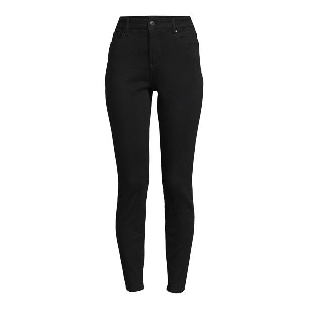 Time and Tru Women's High Rise Skinny Jeans - Walmart.com | Walmart (US)