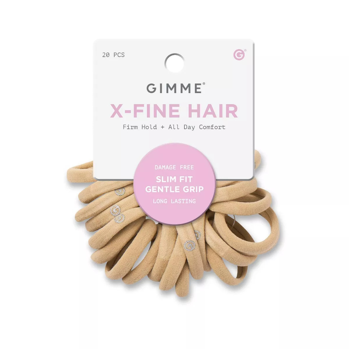 Gimme Beauty Slim Fit Extra Fine Hair Tie Bands - 20ct | Target