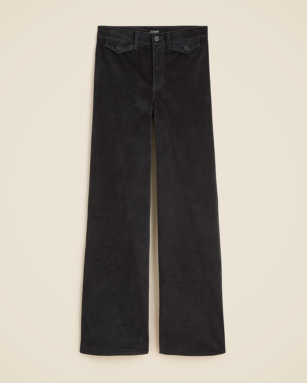Wide-leg trouser in washed velvet | J. Crew US
