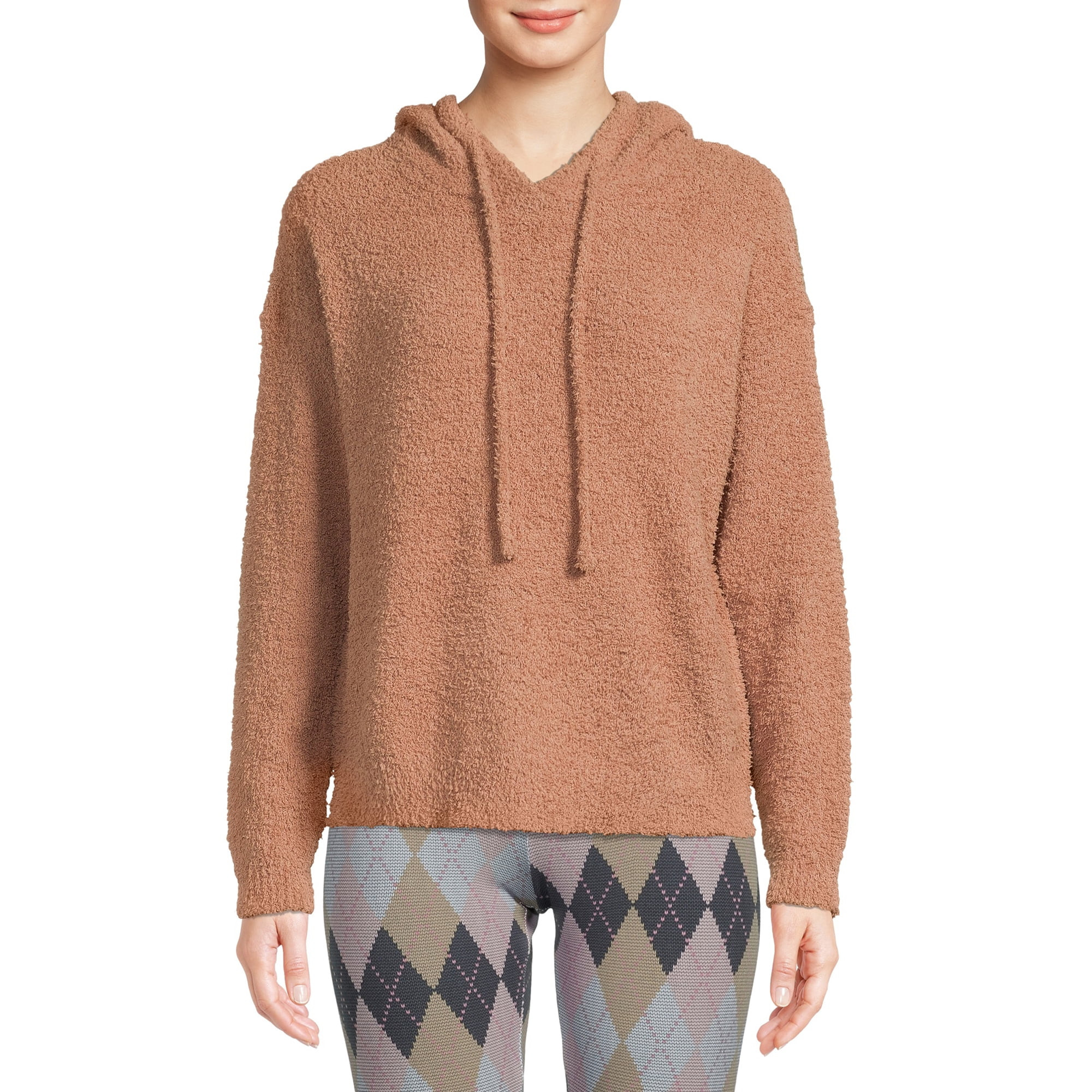 Dreamers by Debut Womens Plush Hooded Long Sleeve Pullover Sweater | Walmart (US)