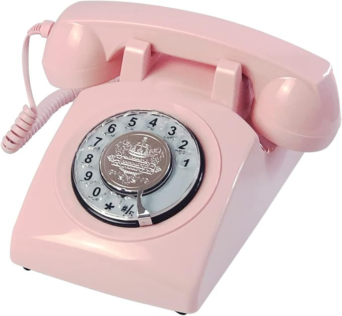 Landline Telephones, TelPal Corded Telephone Classic Rotary Dial Home Phones Antique Vintage Phon... | Amazon (US)