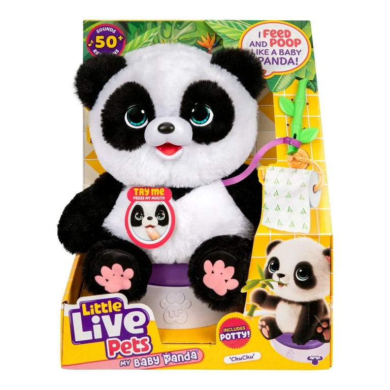 Little Live Pets My Baby Panda ChuChu, Interactive Pet, 50+ Sounds & Reactions, Ages 4+ | Walmart (US)