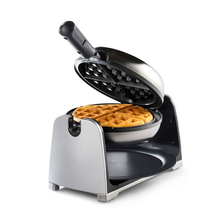 Oster DiamondForce Nonstick Flip Waffle Maker - Silver | Target