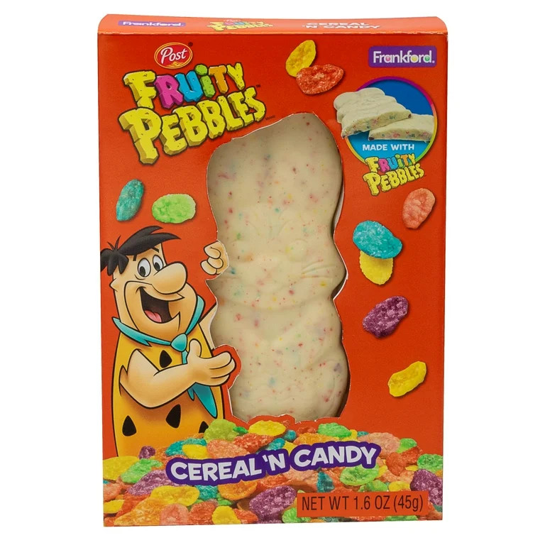 Frankford, Post Fruity Pebbles Cereal 'N Candy Bunny, Easter Candy,1.6 oz | Walmart (US)