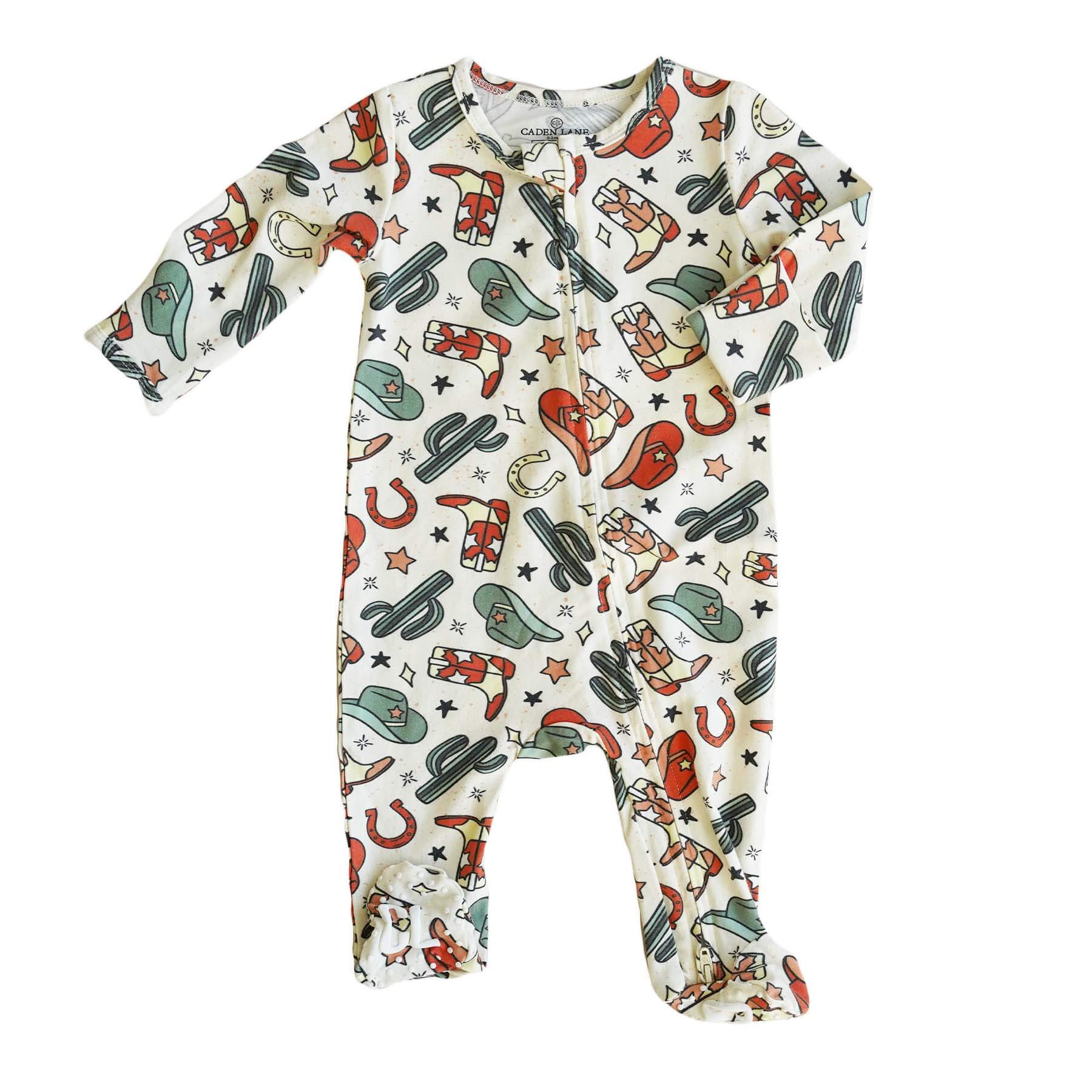 Buckaroo Cowboy Zipper Footie | Caden Lane