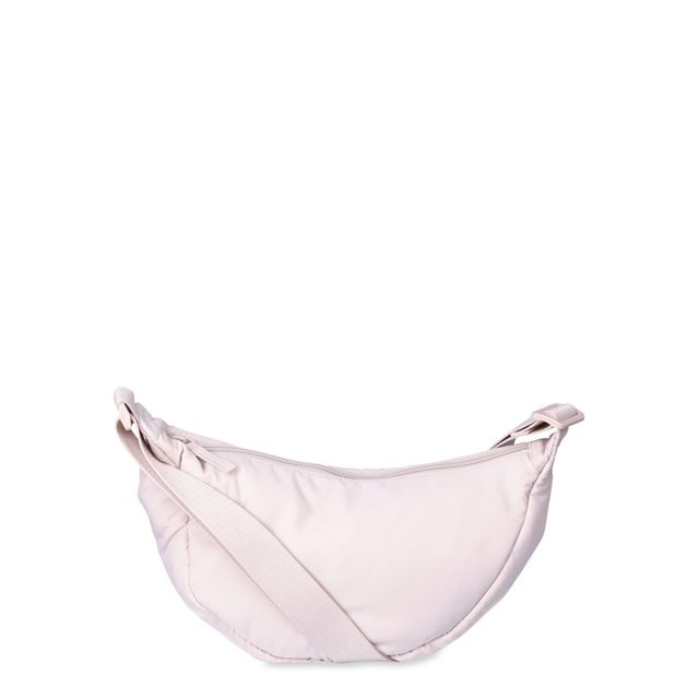 No Boundaries Women's Hands Free Hobo Bag, Cream | Walmart (US)