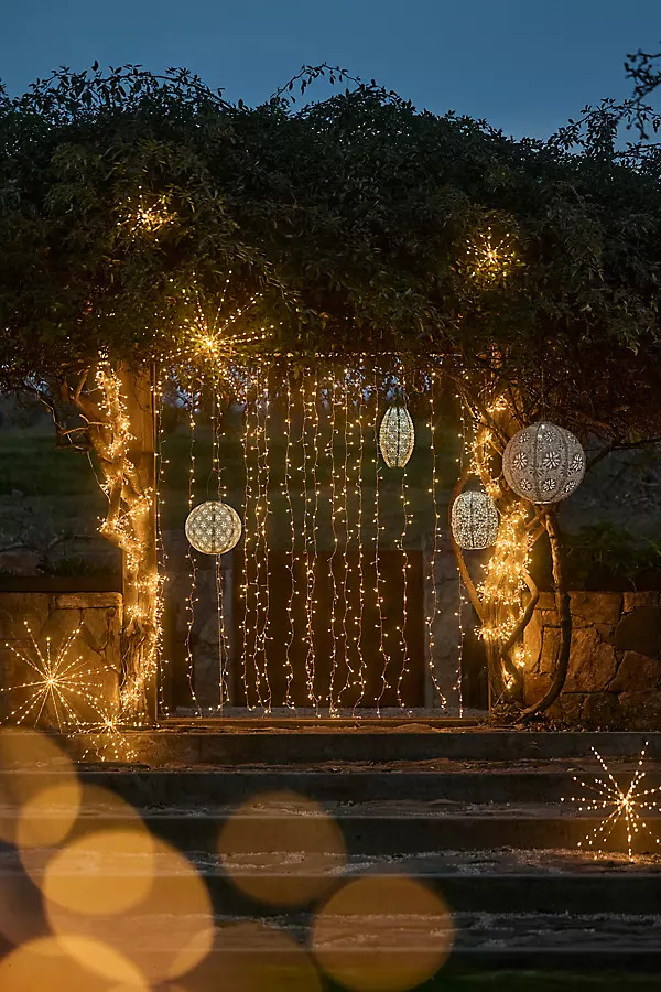 Stargazer Twinkling Copper Curtain | Anthropologie (US)