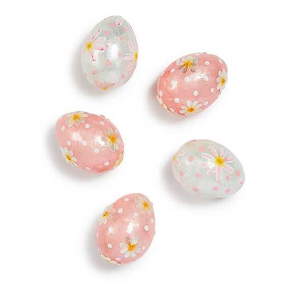 Rosy Meadow Floral Eggs, Set of 5 | MacKenzie-Childs