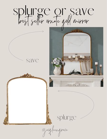 Splurge or save best seller mirror. Budget friendly finds. Coastal California. California Casual. French Country Modern, Boho Glam, Parisian Chic, Amazon Decor, Amazon Home, Modern Home Favorites, Anthropologie Glam Chic. 

#LTKhome #LTKFind #LTKstyletip