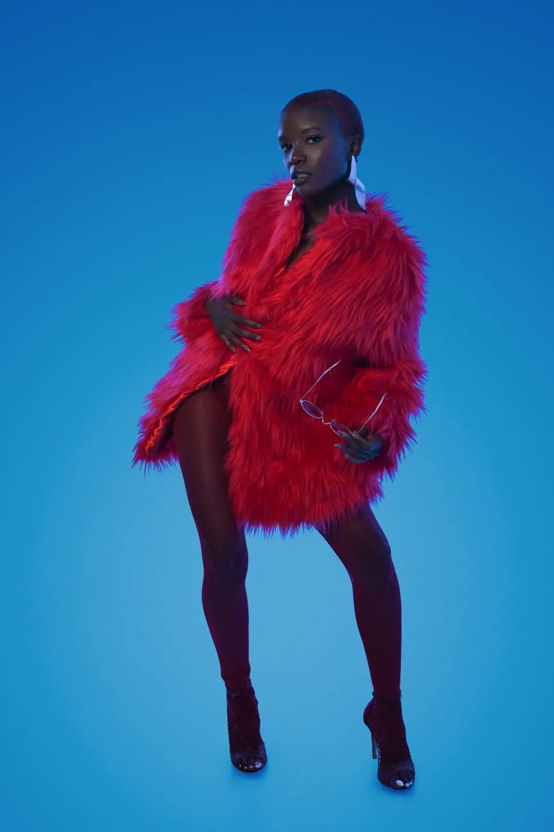 Bright Red Faux Fur Jacket, Statement Long Coat, Soft & Plush, Holiday, Party and Festival Ready,... | Etsy (US)