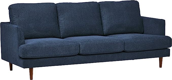 Amazon Brand – Rivet Goodwin Modern Sofa Couch, 88.6"W, Navy Blue | Amazon (US)