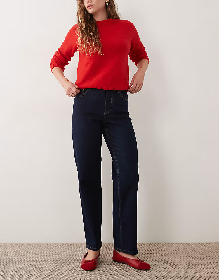 \u203a ASOS DESIGN ankle grazer comfort stretch straight leg jeans in rinse wash | ASOS (Global)