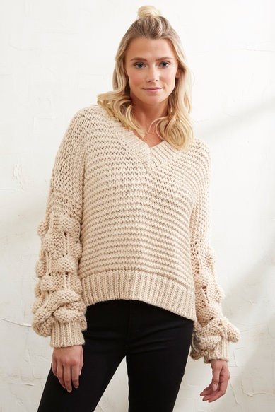 Bubble Sleeve Sweater | South Moon Under
