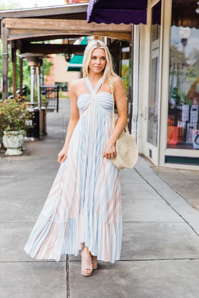 Can't Phase You Maxi Dress, Ivory-Multi | The Mint Julep Boutique