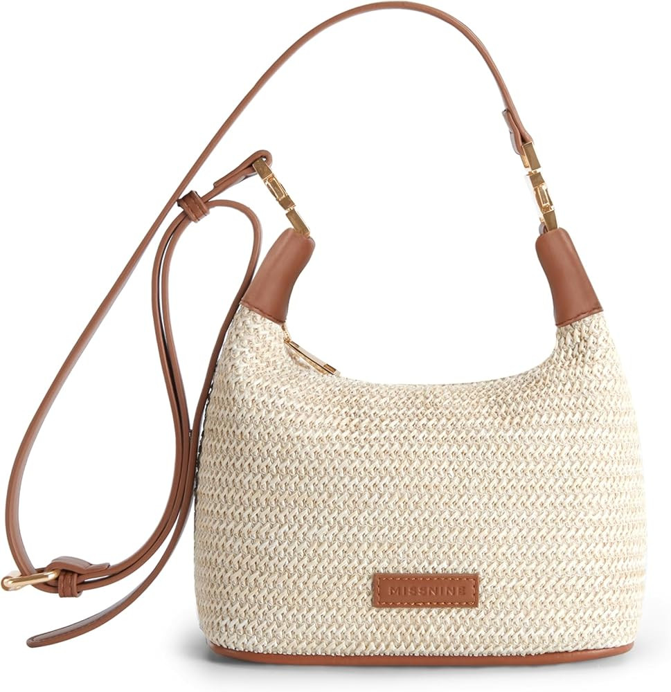 Missnine Small Straw Purse for Women Summer Woven Purses Raffia Vacation Top Handle Satchel Handb... | Amazon (US)