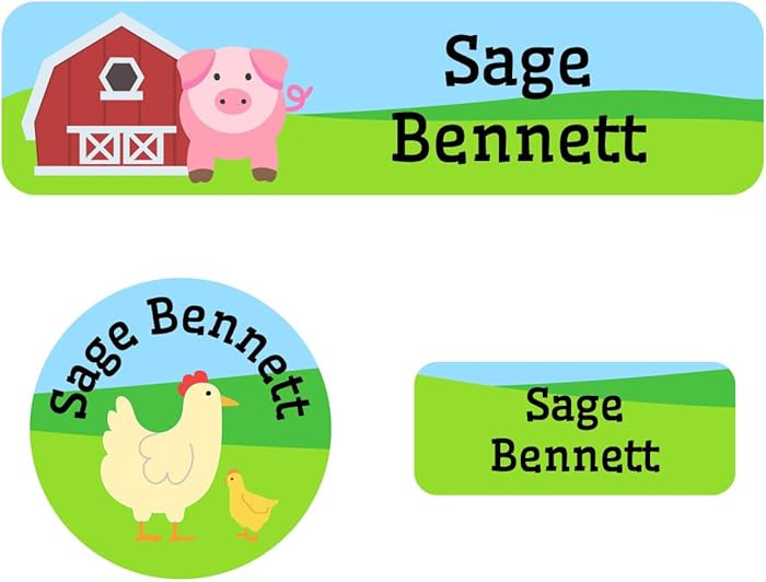 Name Bubbles - Kids Custom Name Labels for Daycare, School, Camp (102 Labels) - Personalized Wate... | Amazon (US)