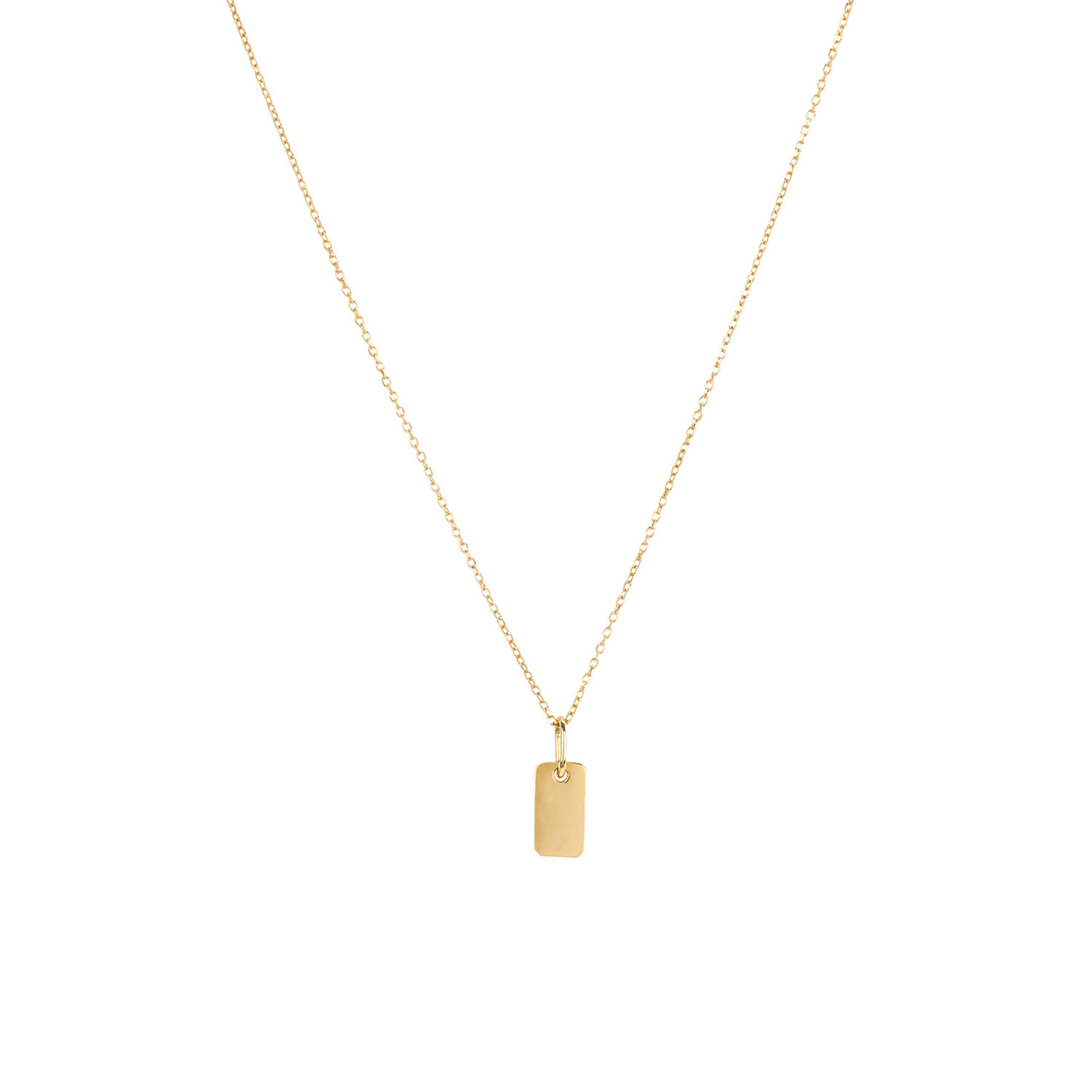 Engravable Tag Necklace | Mejuri (Global)