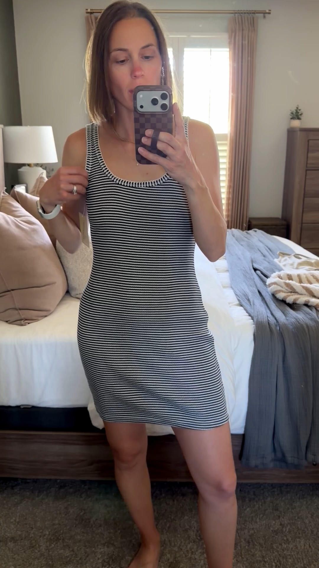 This dress comes in 4 colors! Loved the navy and the red especially. The fabric is very lightweight and breathable for summer. For taller girlies this might be a little on the shorter side. I did see in store they have this in a tank option if you’d prefer that!

#LTKSeasonal #LTKootd
