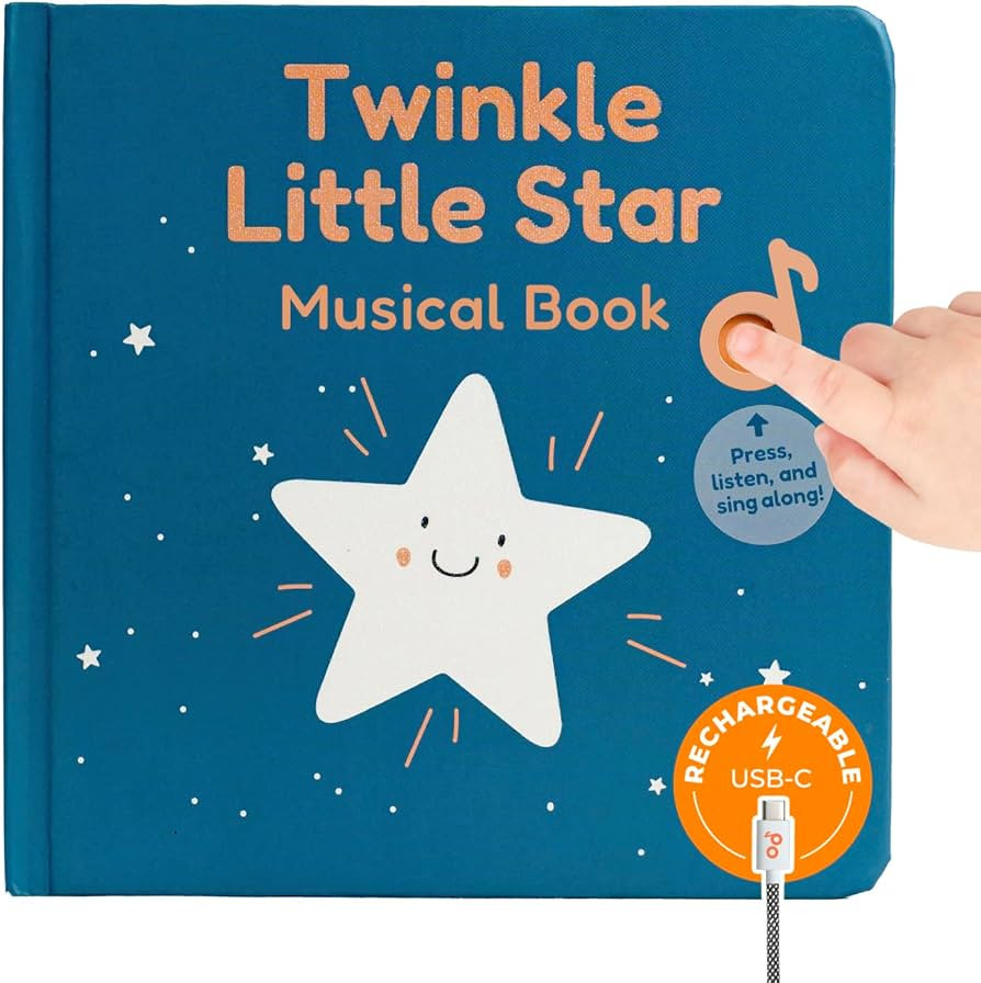 Cali's Books Twinkle Twinkle Little Star – USB-C Rechargeable Musical Book for 1-Year-Old | Sou... | Amazon (US)