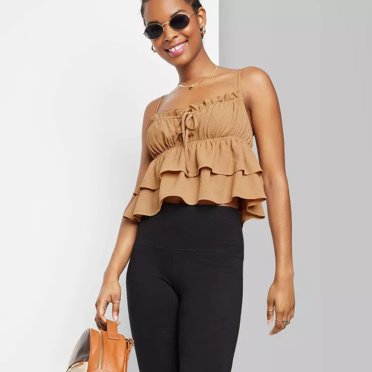 Women's Tiered Ruffle Tank Top - Wild Fable™ | Target