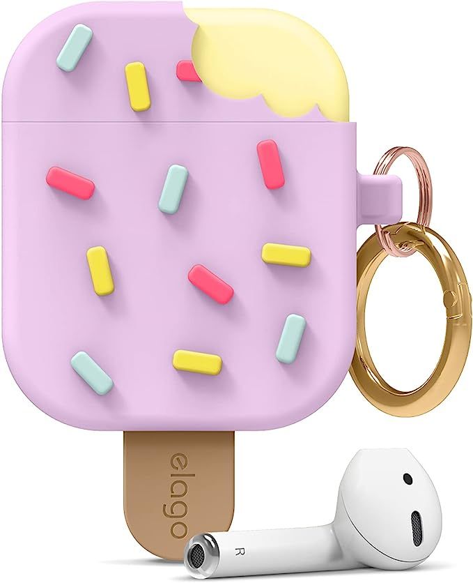 elago Ice Cream AirPods Case with Keychain Designed for Apple AirPods 1 & 2, Shockproof Protectiv... | Amazon (US)
