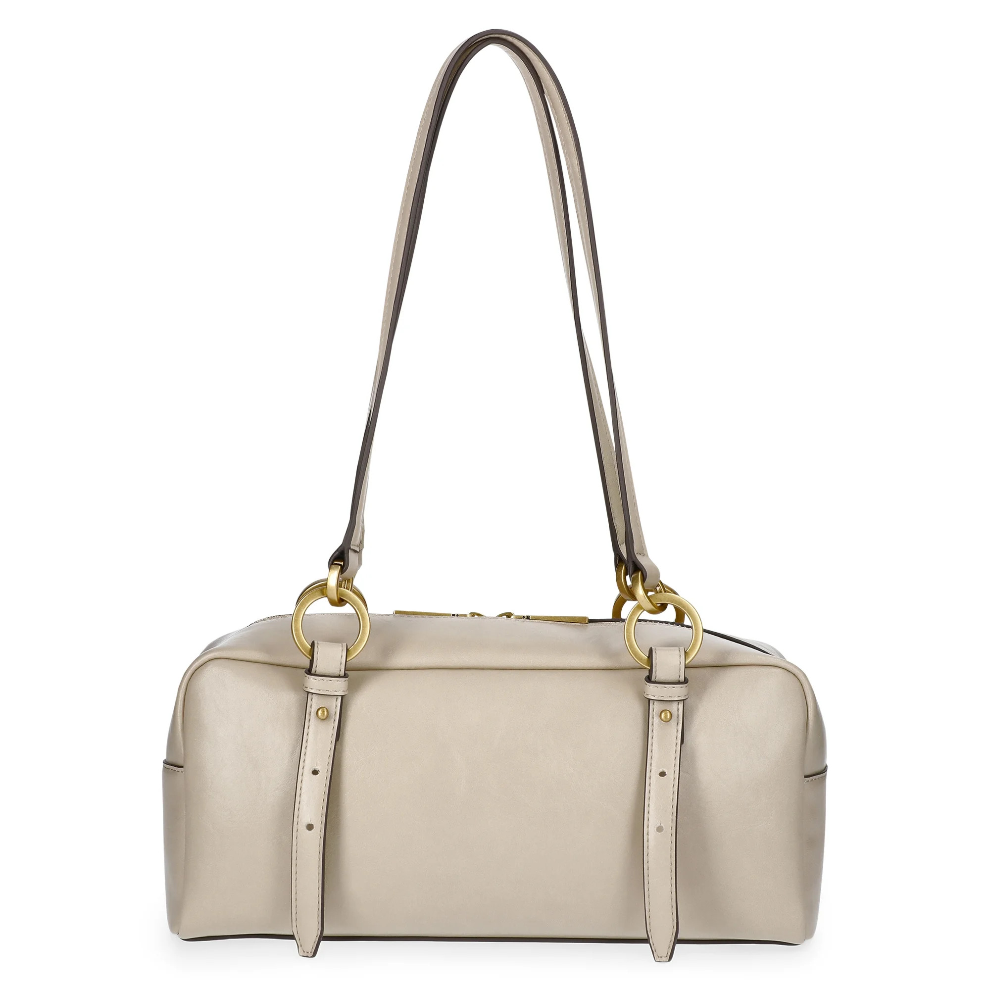 Scoop Women's Faux Leather Top Handle Shoulder Bag, Almond Biscuit | Walmart (US)