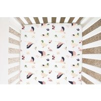 Modern Duck Crib Sheet, Mallard Nursery Bedding, Boho Baby Newborn Gifts, Girl Mod | Etsy (US)