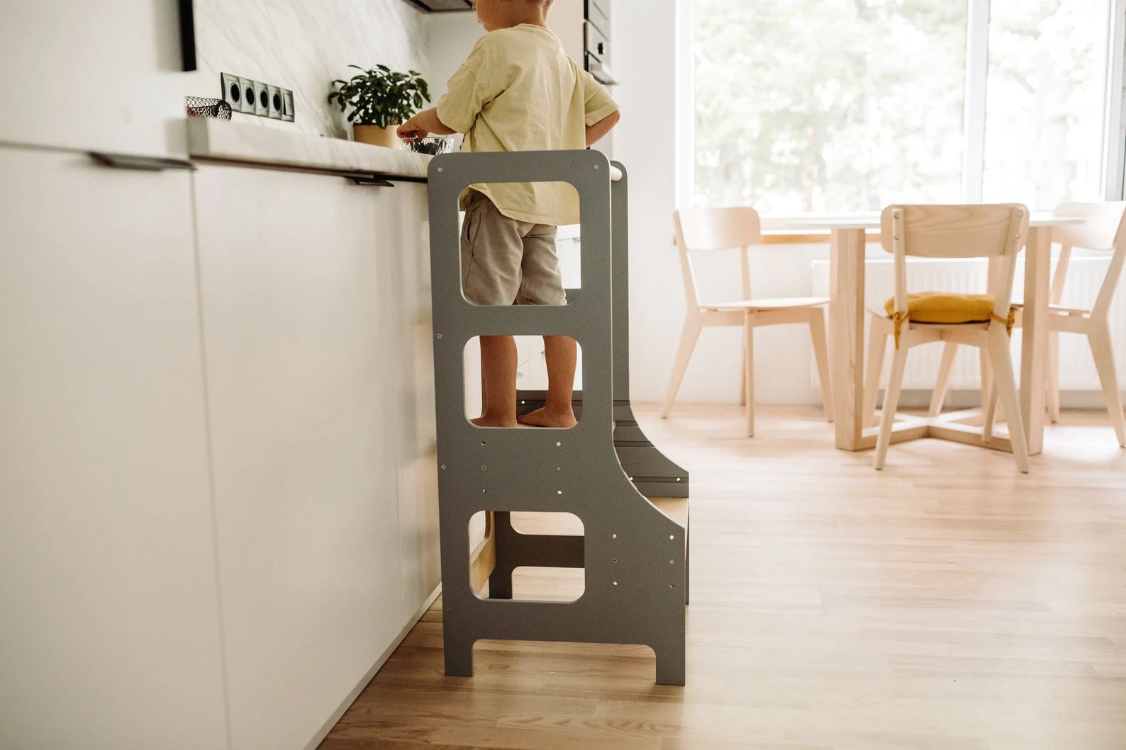 Kitchen Helper Tower Adjustable Toddler Stool Kid Step - Etsy | Etsy (US)