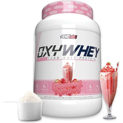 EHPlabs OxyWhey Whey Protein Isolate Powder - 25g of Sugar Free Whey Protein Powder, Meal Replacement Shake - 25 Serves (Strawberry Milkshake) | Target