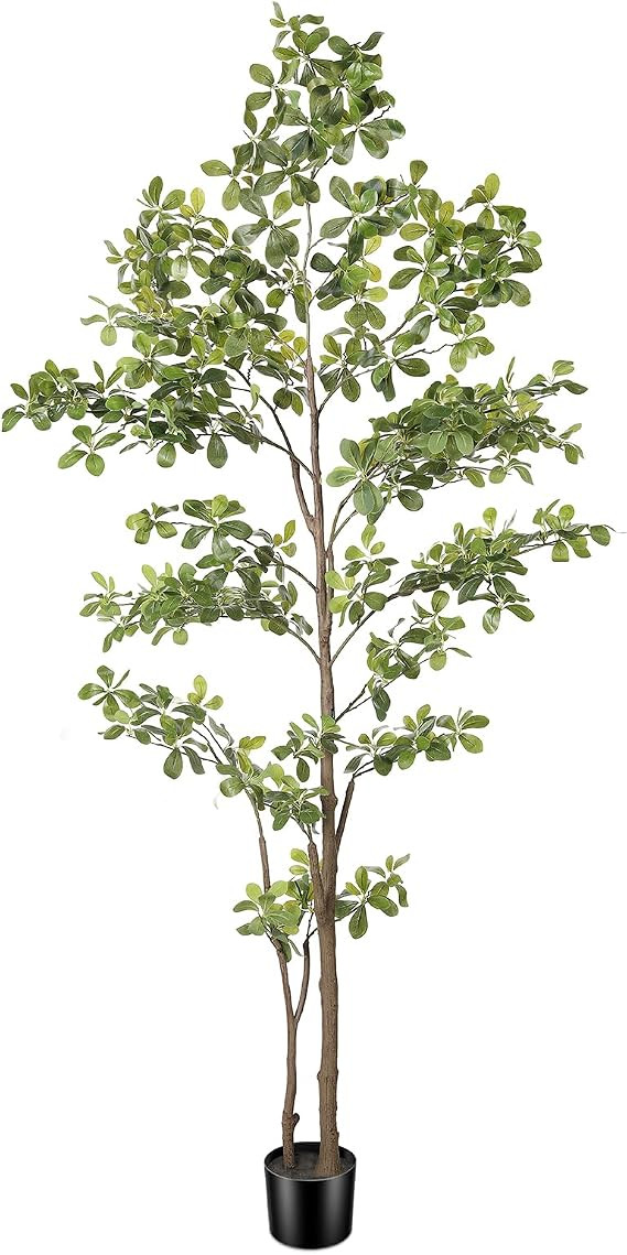 Black Olive Tree 7ft with Realistic Natural Trunk & Lifelike Leaves | Faux Black Olive Trees Arti... | Amazon (US)
