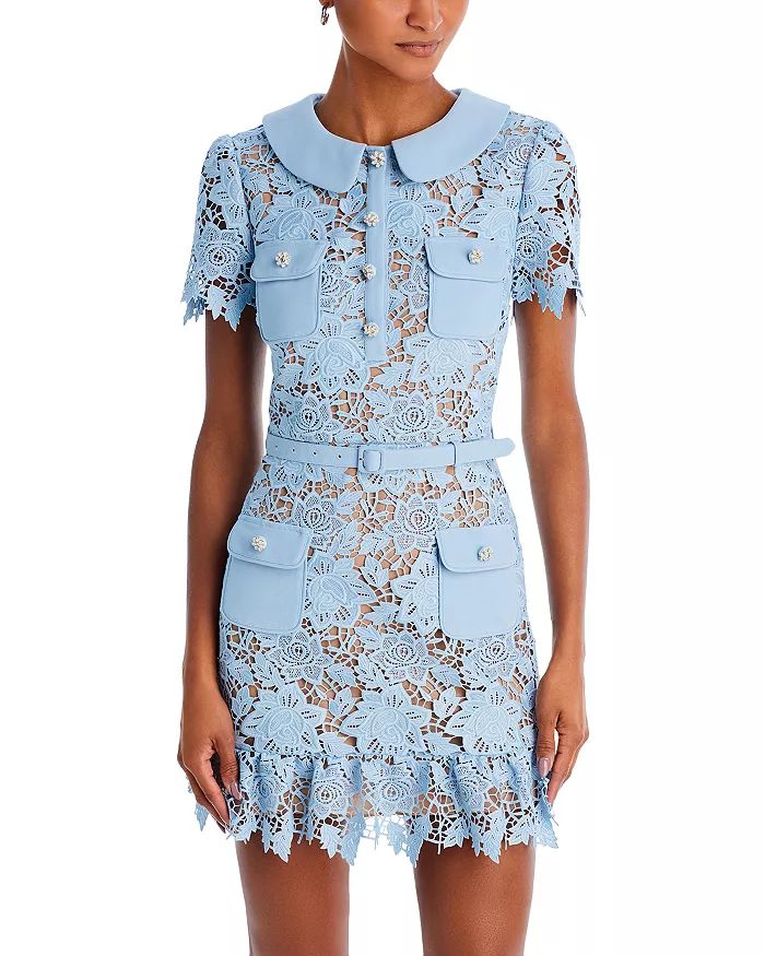 Floral Lace Mini Dress | Bloomingdale's (US)