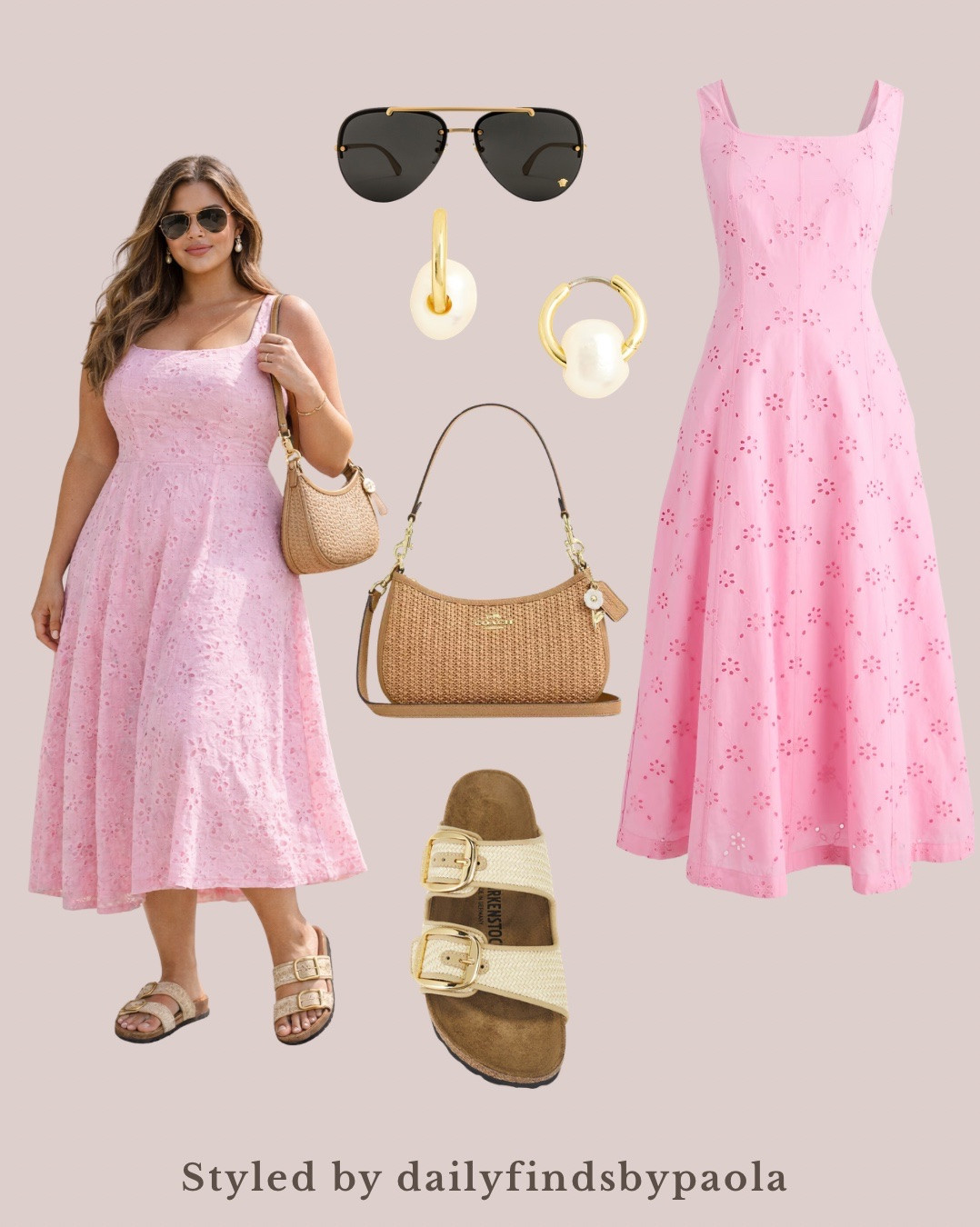 Being plus size doesn’t mean your outfits have to be boring 💕
This pink dress + neutral accessories combo is so easy and elevated for everyday summer.
Shop everything below

#LTKSeasonal #LTKU #LTKPlusSize