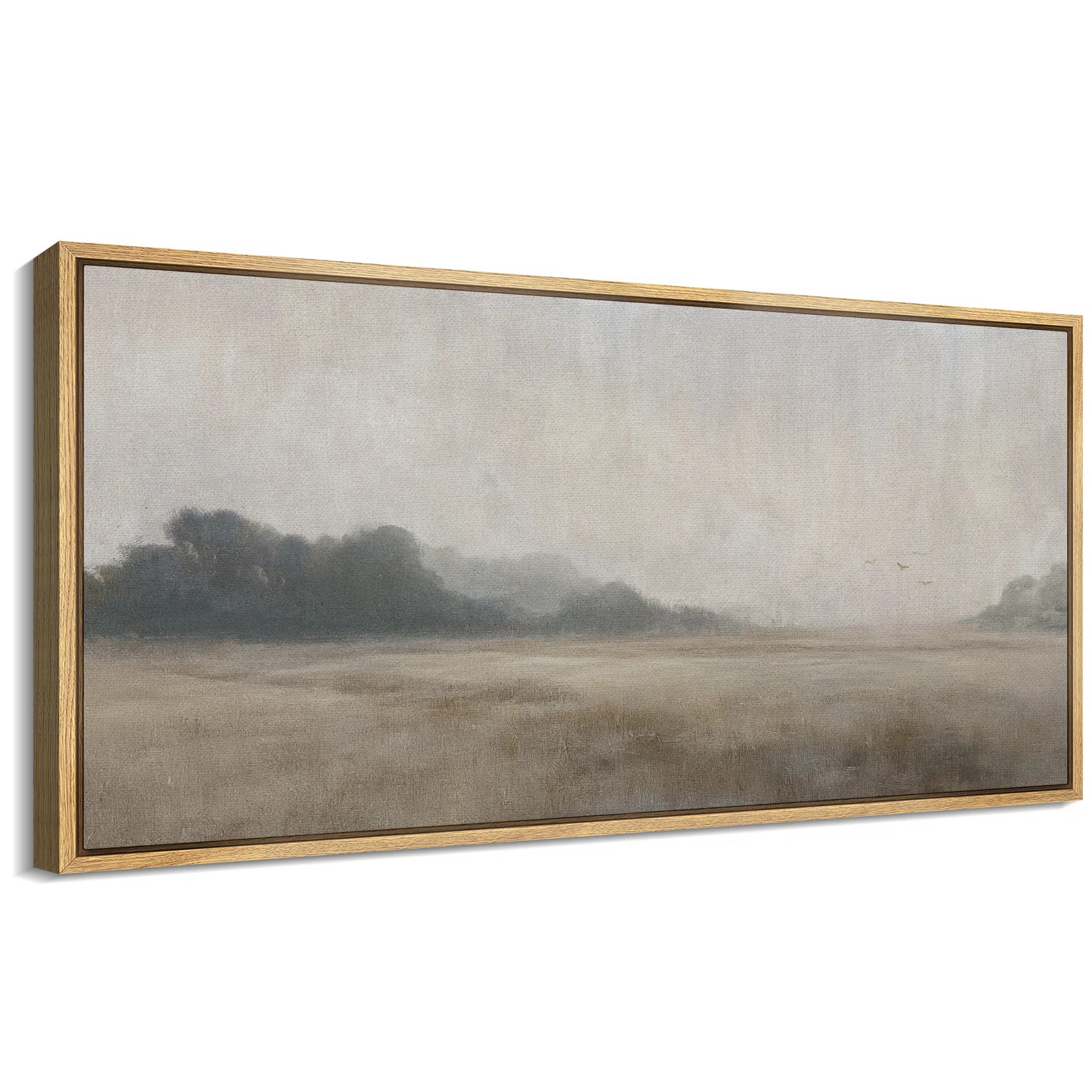 Abstract Neutral Artwork, Rustic Countryside Wall Pictures, Giclee Canvas Digital Print Extra Lar... | Wayfair North America