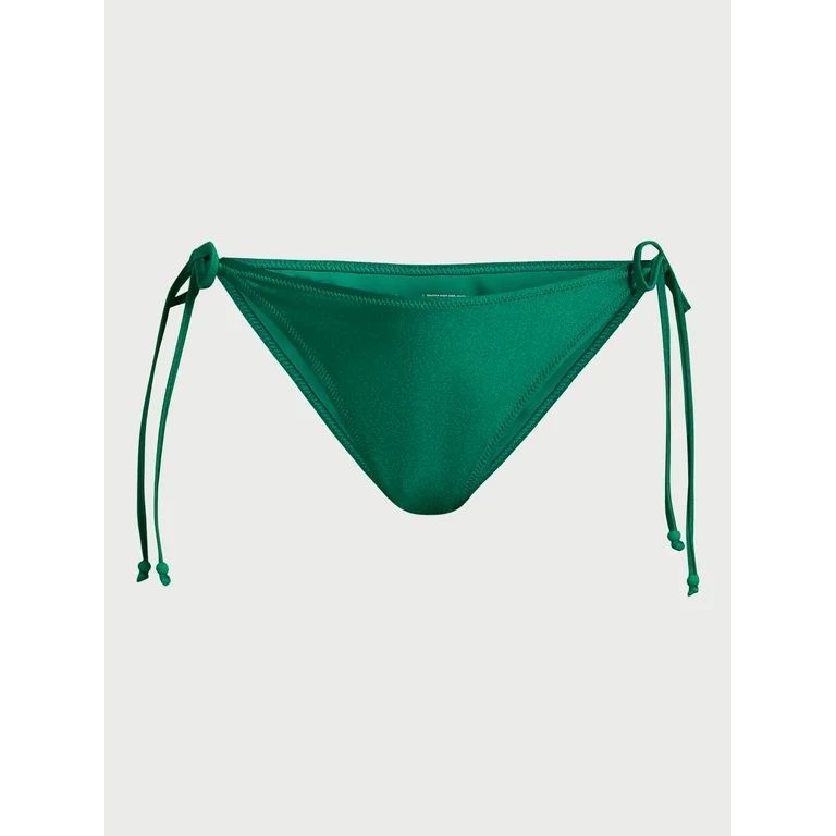 Love & Sports Women's Shimmer String Bikini Bottoms, Heritage Green, Sizes XS-XXL | Walmart (US)