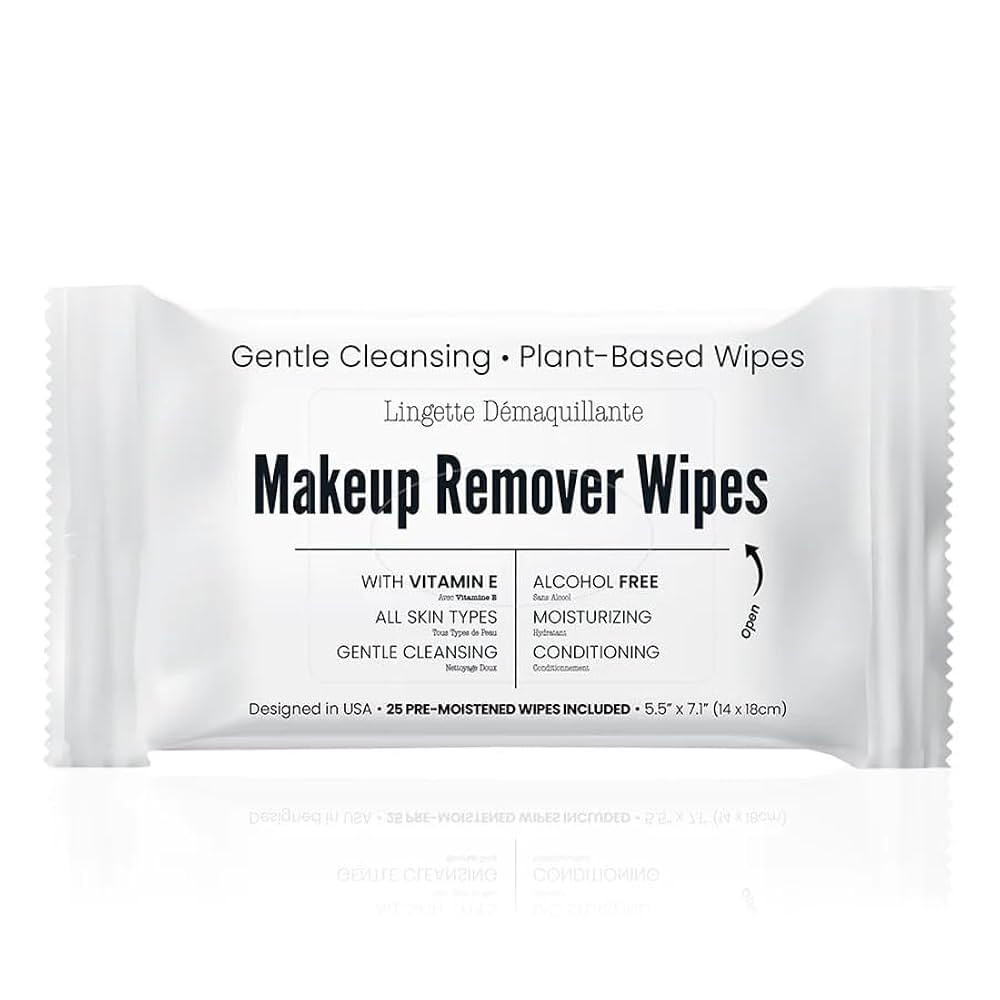 Bulk Makeup Remover Wipes - 25 Wipes per Bulk Pack - Resealable Packaging for Convenience | Amazon (US)