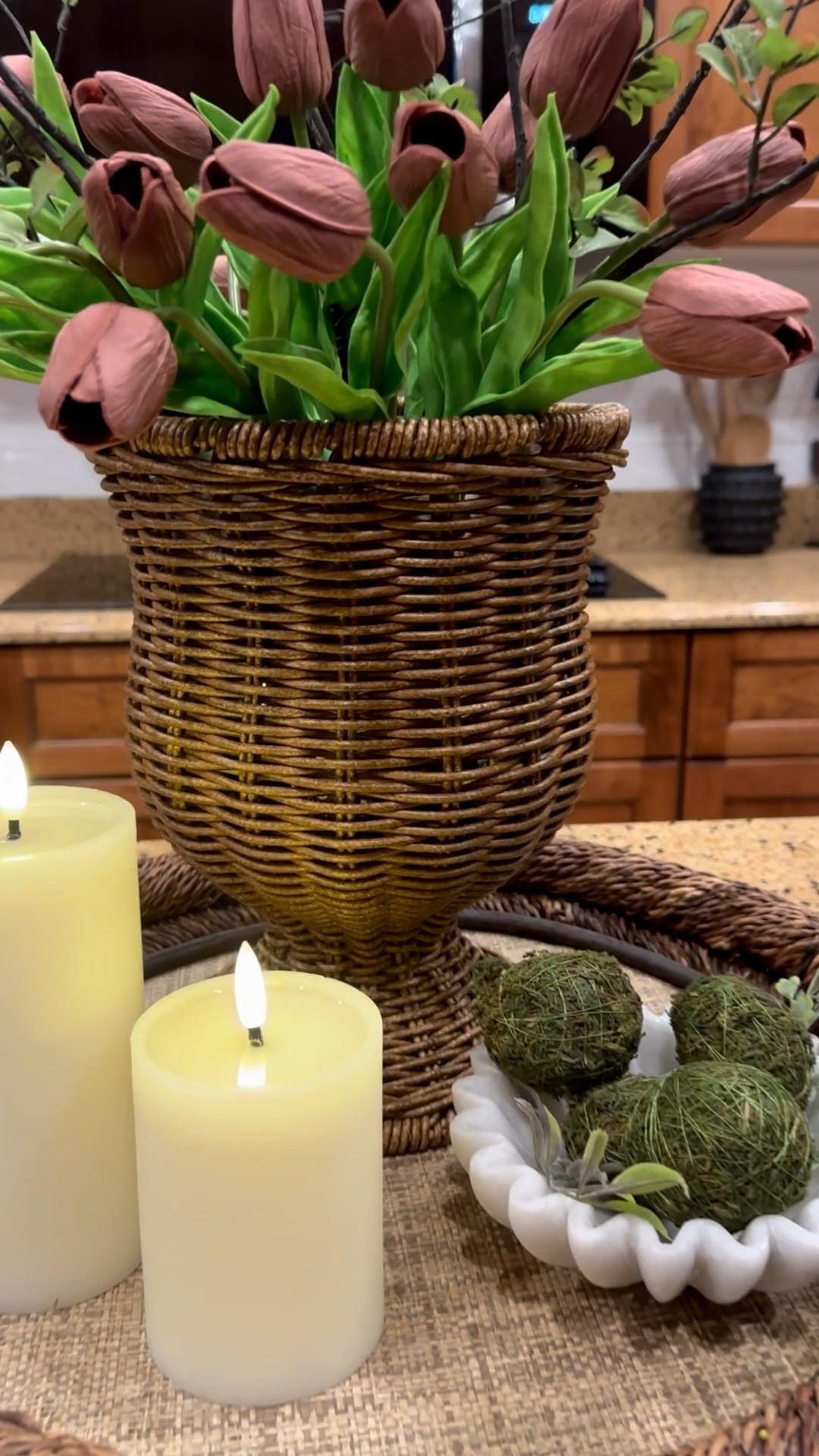 This highly sought after wicker vase by My Texas House is back in stock and shipping now! 