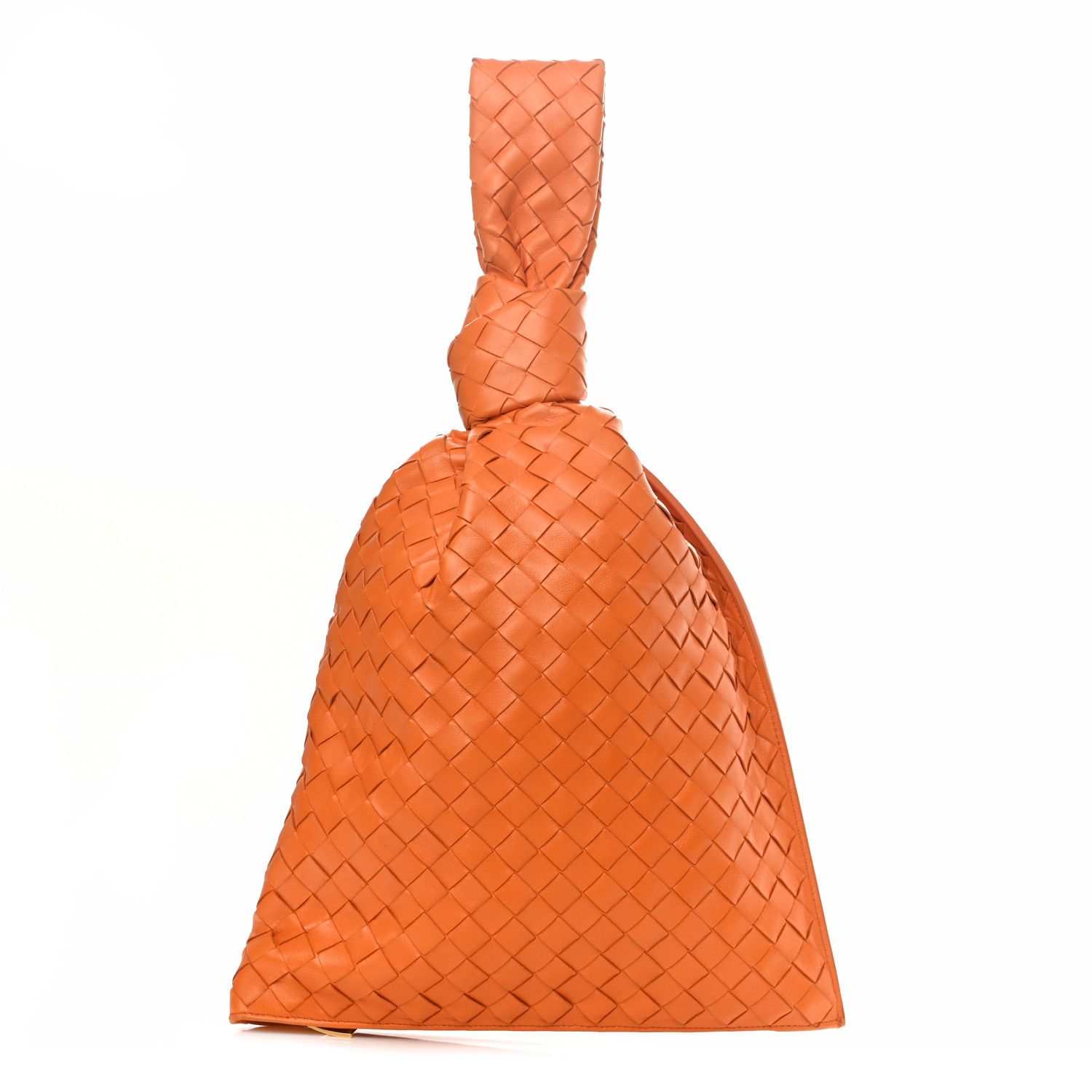 Nappa Intrecciato BV Twist Orange | FASHIONPHILE (US)