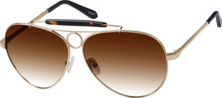 Zenni Men's Sunglasses Gold Metal Full Rim Frame | Zenni Optical (US & CA)