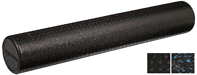AmazonBasics High-Density Round Foam Roller, Black and Speckled Colors | Amazon (US)