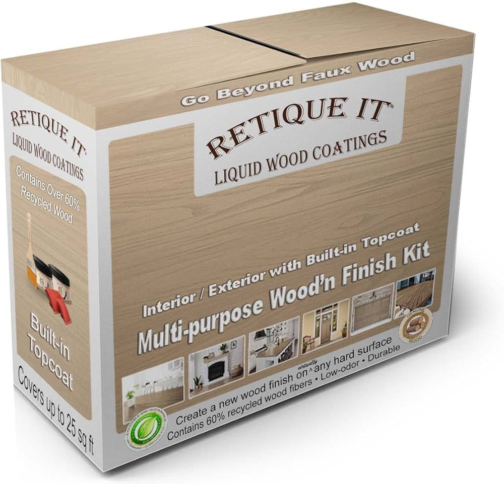 Wood Finish Multi-Purpose Kit – GO Beyond Faux Wood with Paintable Liquid Wood Based Primer and... | Amazon (US)