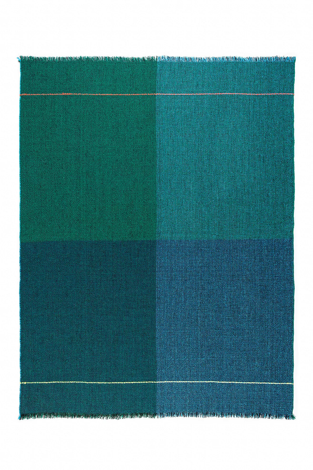 Zuzunaga Quaternio Blue Merino Wool Handwoven Throw | Anthropologie (US)