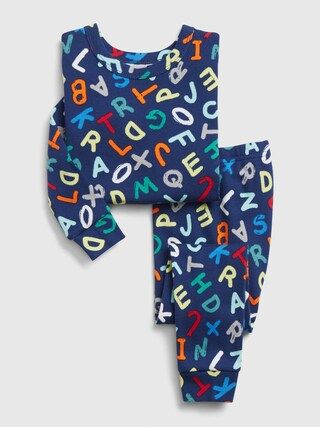 babyGap Alphabet Graphic Long Sleeve PJ Set | Gap (US)