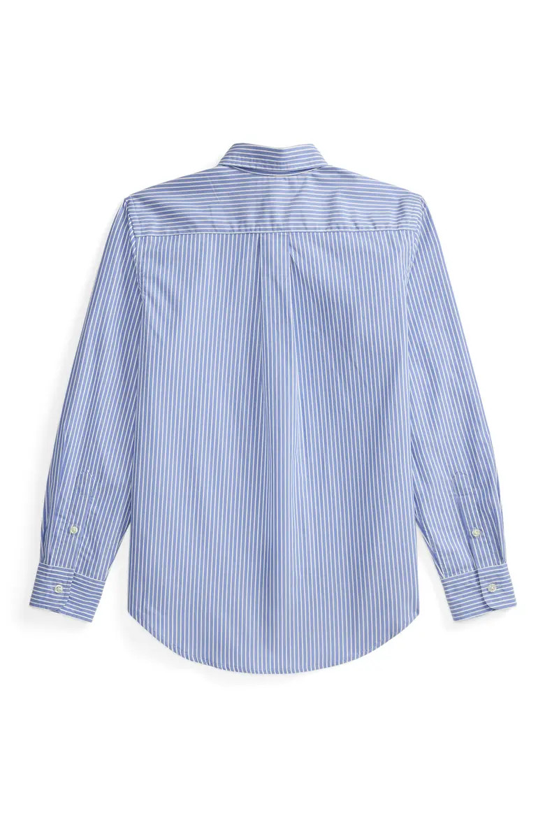 Kids' Stripe Cotton Poplin Button-Down Shirt (Nordstrom Exclusive) (Men) | Nordstrom | Nordstrom
