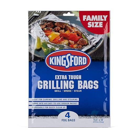 Kingsford Heavy Duty Aluminum Grill Bags, 4 Pack | Foil Packets for Grilling, Recyclable And Disp... | Amazon (US)