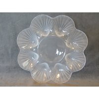 Frosted Glass Oyster Platter | Etsy (US)