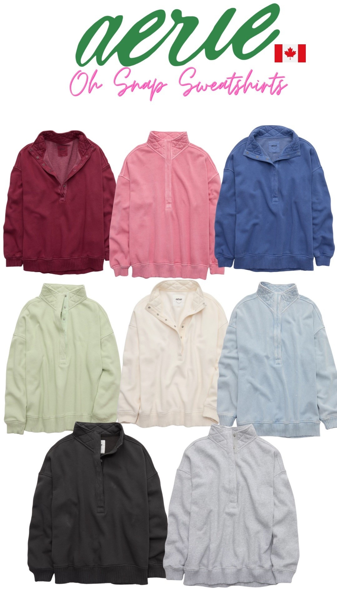 Aerie’s ‘Oh Snap’ sweatshirts are currently on sale for $23 Canadian. These are my favourite Sweatshirts. I wear size XXL

#LTKsale #LTKplussize #LTKwinter