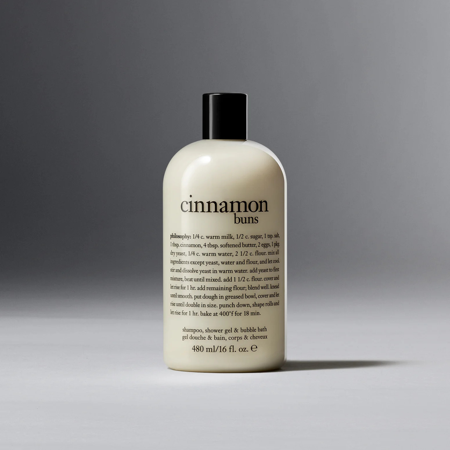 Cinnamon Buns Shampoo, Shower Gel & Bubble Bath - Spicy - 16 Oz - Bath & Shower Gels - Philosophy | Philosophy